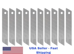 10 Stück/Pack Klingen 18 mm, Kohlenstoffstahl Klinge, 100 mm x 18 mm. USA LAGER - Bild 1 von 4