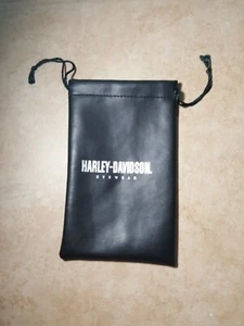 Harley Davidson Sunglasses Eyeglass Bag Case Soft Black Pouch With Drawstring  - Picture 1 of 2