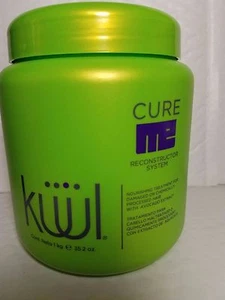 KUUL RECONSTRUCTOR SYSTEM CURE ME TREATMENT FOR DAMAGED HAIR 35.2 OZ AVOCADO TR. - Picture 1 of 6