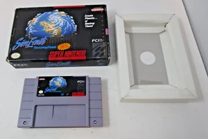 Sim Earth The Living Planet 1993 Nintendo SNES Game with Box No Manual Nice - Picture 1 of 10