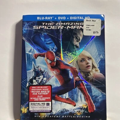 The Amazing Spider-Man 2 (Blu-ray, DVD & Digital, 2014) w/ Holographic Slipcase - Image 1 of 4