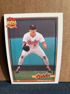 1991 Topps Baseball Card Baltimore Orioles David Segui - Picture 1 of 2