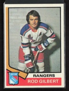 1974-75 Topps #201 Rod Gilbert New York Rangers NM - Picture 1 of 2