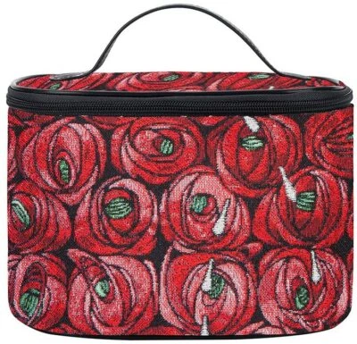 SIGNARE TAPESTRY Signare Gobelin Mackintosh Rose & Träne Tropfen Kosmetik Kulturbeutel für Frauen