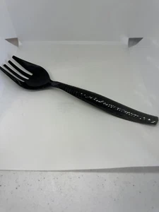 Host & Porter 10” Black Plastic Serving Fork - 12 Dozen - Picture 1 of 6