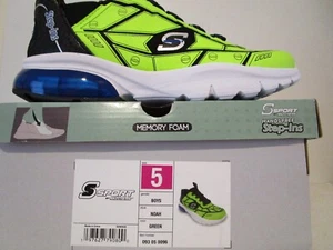 S Sport by Skechers Kinder Jungen Noah Step-Ins Slipper Sneaker grün Gr. 5 - Bild 1 von 6