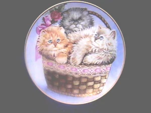 Franklin Mint "Three Little Kittens" by K. Duncan Cat Collector Plate F5164 - Bild 1 von 3