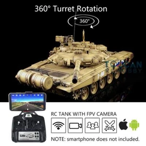 Henglong 1/16 7.0 FPV Customized Russia T90 IR BB RC Tank 3938 Metal Wheel Track - Picture 1 of 2