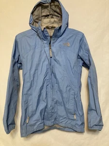 North Face Full zip rain jacket sz Girls XL light blue - Picture 1 of 11