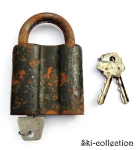 Antique Padlock Soviétique. USSR / Ссср . Condition Of Marche. With 3 Keys - Picture 1 of 4