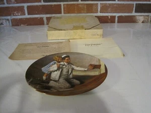 PLACA COLECCIONISTA VINTAGE EDWIN KNOWLES "EL PINTOR" DE NORMAN ROCKWELL - Imagen 1 de 12