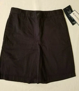 NWT Kitestrings Hartstrings Boys Navy Blue 7 Flat Front Shorts Adjustable Waist - Picture 1 of 5