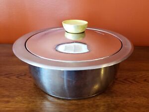 Kuhn Rikon Durotherm 3 Qt. 10" Stainless Steel Casserole Pot Pan Swiss Cookware