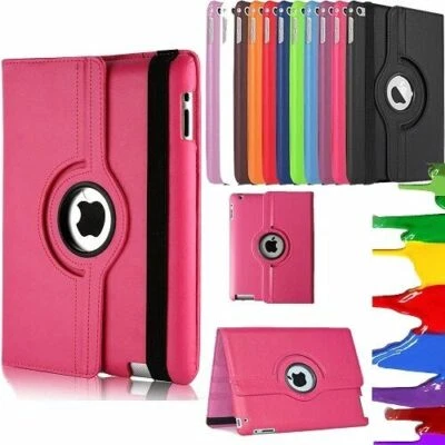 APPLE IPAD 10.2" 8th GENERATION 2020 360 ROTATING PU LEATHER SMART CASE COVER - Image 1 of 2