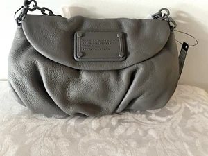 MARC by Marc Jacobs Electro Q KARLIE Crossbody Bag NWT leather CYLINDER GREY - Picture 1 of 7