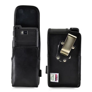Turtleback Sonim XP8 Leather Vertical Phone Holster Pouch Case, Metal Belt Clip - Picture 1 of 12