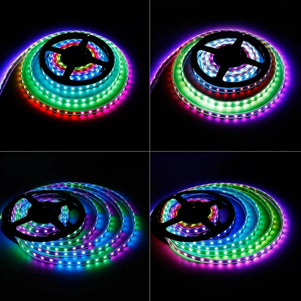 5050 WS2811 RGB LED Strip Light Dream Color 3 Pin 12V 5M 16.4Ft 150 LED /300 LED - Image 1 of 4