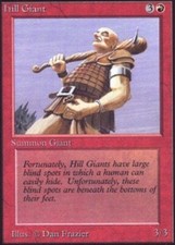 Hill Giant ~ Heavily Played Unlimited MTG Magic UltimateMTG Red Card