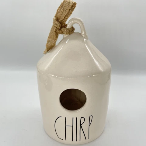 Rae Dunn "CHIRP" Birdhouse Magenta Spring Decor Farmhouse Rustic Pottery #16 Cover
