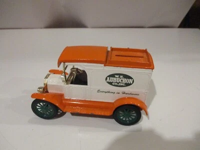 Vintage W. E. Aubuchon Hardware 1913 Model T- Model Orange Bank Delivery Truck - Image 1 of 4