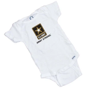 ARMY STRONG One piece Onesie Great Baby Shower Gift FREE SHIPPING - Picture 1 of 2