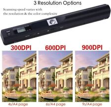 Handheld Photo Scanner, A4 Document Scanner for Picture Text Receipt Page