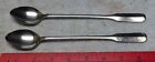 * SUPREME CUTLERY Stainless FLATWARE - lot of 2 ICED TEA SPOONS - LIBERTY BELL