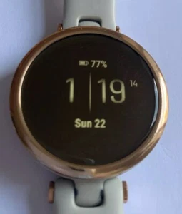 Garmin Lily Sport Watch Rose Gold With White Strap. - Picture 1 of 7