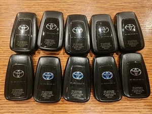 LOT of 10 OEM 2018+ TOYOTA CAMRY SMART REMOTE FOB FOBS USED LOCKSMITH OEM - Picture 1 of 7