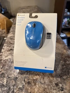 Microsoft Wireless Mobile 3500 Mouse GMF 00273 Blue New in Sealed Packaging - Picture 1 of 12