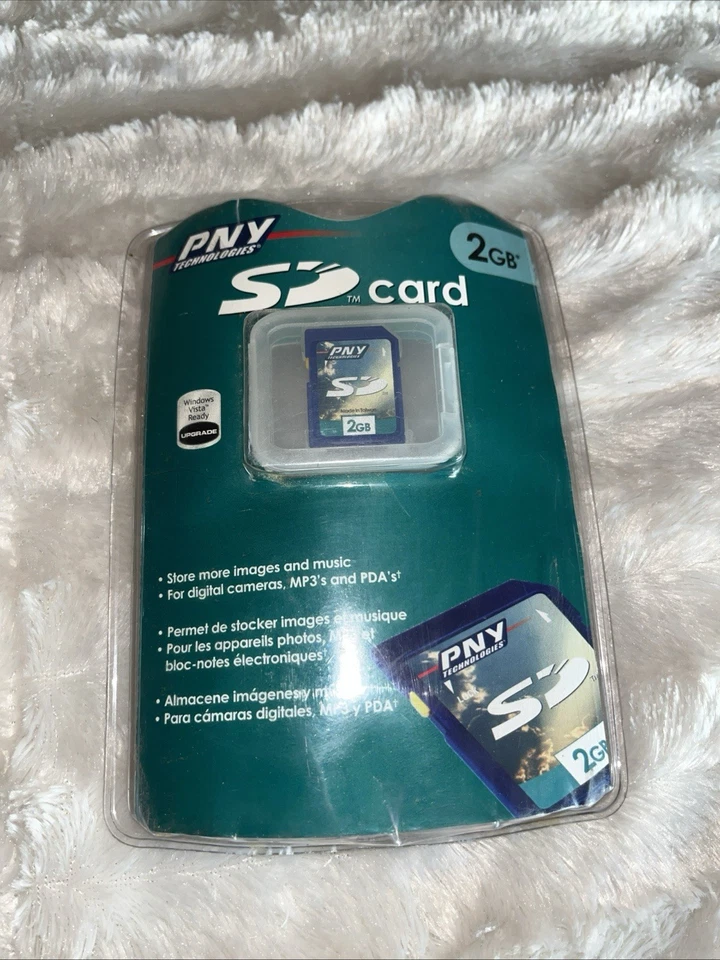 NEW PNY Optima 2GB SD Camera Memory Card Free Shipping - Image 1 of 1