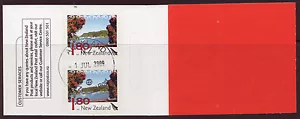 FOLLETO AUTOADHESIVO NUEVA ZELAND 2009 PAISAJES SEGUNDA SERIE FINO USADO - Imagen 1 de 1