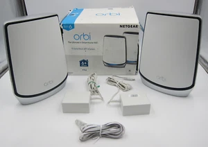 NETGEAR Orbi RBK852 AX6000 Tri-band Mesh WiFi 6 System (2-pack) - White - Afbeelding 1 van 11