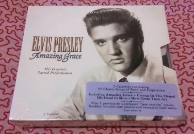 NEW SEALED - 1994 ELVIS PRESLEY AMAZING GRACE 2 CASSETTES - DIGITALLY REMASTERED - Image 1 of 4