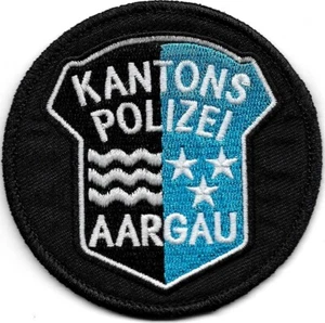SUIZA policía cantonal * ARGOVIA * parche de policía policía insignia de policía KaPo en Aarau - Imagen 1 de 2