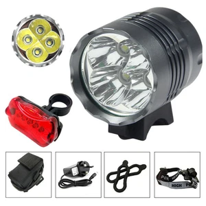 5200LM 4 Cree XML T6 LED MTB Mountain Bicycle Bike Front Lights Headlight Lamp - Picture 1 of 12