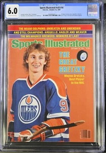 🔥 Sports Illustrated October 12 1981 - Wayne Gretzky FC - CGC 6 NEWSSTAND 🔥 - Picture 1 of 2