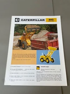 Caterpillar 910 Wheel Loader Brochure - Picture 1 of 3