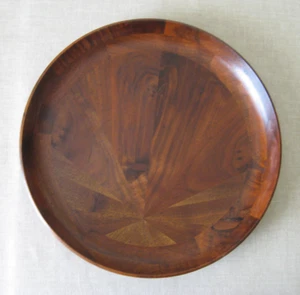 Hand-made, Laminated, California Walnut Serving Platter by "Gort" / Mid-century - Picture 1 of 4