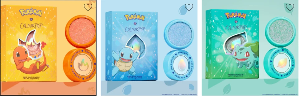 Pokémon x ColourPop: Super Shock Shadow [Flamethrower/Hydro Pump/Solar Beam] - Image 1 of 1