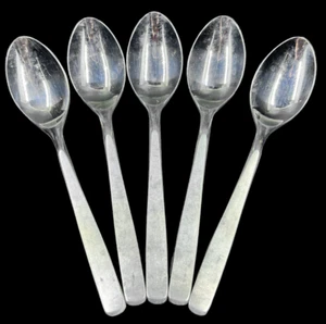 5 WMF Cromargan Oval Suppenlöffel Nortica Muster Edelstahl 7,5" Japan - Bild 1 von 4