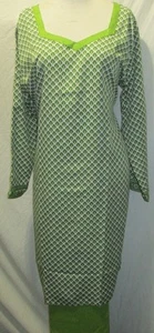 TRENDY PRINT FRENCH CREPE SALWAR KAMEEZ PUNJABI SUIT SIZE Xl 44 - Picture 1 of 4