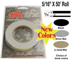 Popular Auto and Truck 5/16" x 50' Roll Accent Pinstripe Double Stripe - Picture 1 of 7