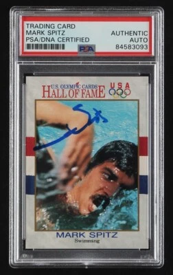Mark Spitz Signed 1991 Impel U.S. Olympic Hall of Fame #2 Card Auto PSA - Image 1 of 2
