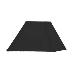 Interiors 1900 Rochamp Alice 14in Black Square Silk Shade - Picture 1 of 4