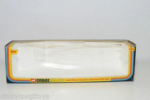 CORGI TOYS 1160 GULF PETROL TANKER FORD ORIGINAL EMPTY BOX EXCELLENT CONDITION - Picture 1 of 6