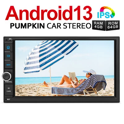 Pumpkin 4GB 64GB 7" Android 13 Autoradio 2 DIN GPS Navi Carplay USB DAB RDS WiFi - Bild 1 von 4