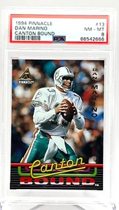 1994 Pinnacle Canton Bound Card #13 Dan Marino QB Miami Dolphins PSA 8 66542666 - Picture 1 of 12
