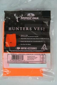 NEW Adult Large Mossy Oak Blaze Orange Vest Hunter Safety Construction Hunting - Picture 1 of 2