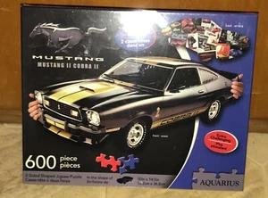 Aquarius Mustang Il Cobra ll 600 Pieces 2 In 1 Puzzle NEW - Picture 1 of 2